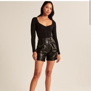 Abercrombie and Fitch Corset sweetheart sweater bodysuit